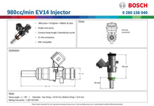 Load image into Gallery viewer, RACEWORKS 980CC BOSCH INJECTOR E85 | INJ-208