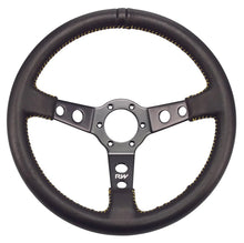 Load image into Gallery viewer, 350MM LEATHER STEERING WHEELS ~ FLAT-NZRACEWORKS-Autoignite NZ