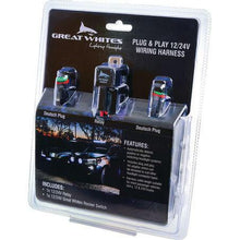 Load image into Gallery viewer, GREAT WHITES 12V 24V MULTIVOLT DRIVING LIGHT WIRING HARNESS PLUG AND PLAY H4 ADAPTOR | EACH