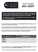 Load image into Gallery viewer, ALT 12V 240A CW SUITS FORD PAD MOUNT | BKS-240FP-AUTOIGNITE-Autoignite NZ