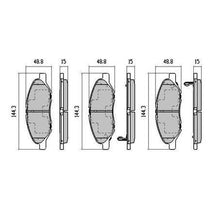 Load image into Gallery viewer, RDA GP MAX GENERAL PURPOSE LOW METALLIC BRAKE PAD SET NISSAN