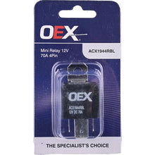 Load image into Gallery viewer, OEX MINI RELAY 12V N/O 70A | ACX1944RBL