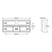 Load image into Gallery viewer, LED AUTOLAMPS - 12V Stop/Tail/Indicator BOAT TRAILER LAMP, WITH 9m CABLE