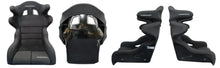 Load image into Gallery viewer, RACEWORKS FIBREGLASS SEAT WITH WINGS BLACK CLOTH FIA APPROVED ~ MEDIUM-NZRACEWORKS-Autoignite NZ