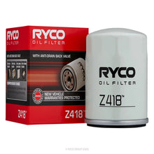 Load image into Gallery viewer, RYCO OIL FILTER | Z418-RYCO-Autoignite NZ
