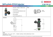 Load image into Gallery viewer, BOSCH FUEL INJECTOR 547CC | 0280158117
