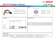 Load image into Gallery viewer, OXYGEN SENSOR LSU-4.9 | 0 281 004 821
