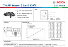Load image into Gallery viewer, MAP SENSOR BOSCH 3-BAR T-MAP | 0 281 006 076
