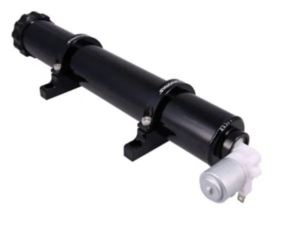 0.5L BLACK ROUND WASHER TANK WITH PUMP | ALY-221BK-NZRACEWORKS-Autoignite NZ