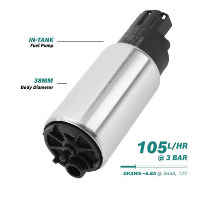 105L/H @3BAR IN-TANK ELECTRIC FUEL PUMP | BFP0382-BOSCH-Autoignite NZ
