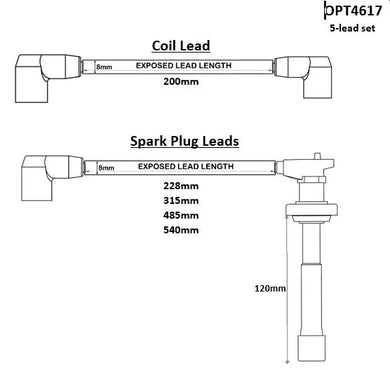 2 LEAD SET MITSUBISHI DFI | OPT4617-AUTO AGENCIES-Autoignite NZ