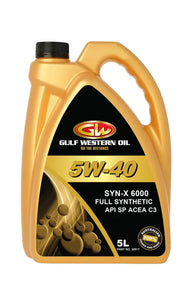 GULF WESTERN SYN-X 6000 5W-40 ENGINE OIL