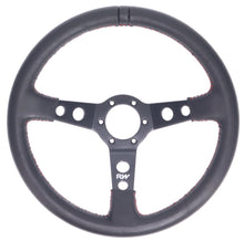 Load image into Gallery viewer, 350MM LEATHER STEERING WHEELS DISHED-NZRACEWORKS-Autoignite NZ
