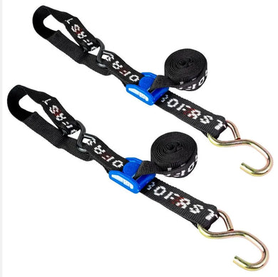 37mm Motorcycle Tiedown Pair - S-Hooks | 700kg's-TIE DOWN-Autoignite NZ