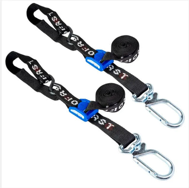 37mm Motorcycle Tiedown Pair - Swivel Karabiner Hook 2m | 700kg's-TIE DOWN-Autoignite NZ