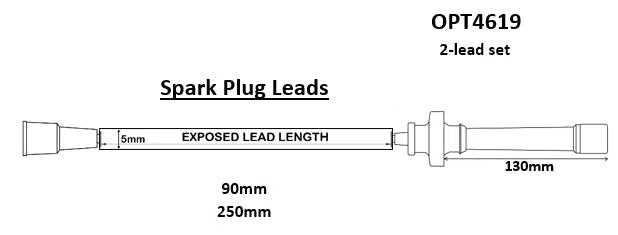 4 LEAD SET TOYOTA 5SFE 5MM-AUTO AGENCIES-Autoignite NZ