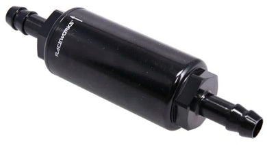 5/16IN BARB 75MICRON MINI BILLET MOTORSPORT FUEL FILTER OD31MM LENGTH 120MM | ALY-227-75BK-AUTOIGNITE-Autoignite NZ