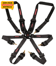 Load image into Gallery viewer, 6 POINT FIA CAMLOCK HARNESS HANS (BLACK) | VPR-150BK-NZRACEWORKS-Autoignite NZ
