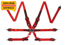 Load image into Gallery viewer, 6 POINT FIA CAMLOCK HARNESS HANS (RED) | VPR-150RD-NZRACEWORKS-Autoignite NZ
