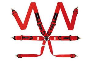 6 POINT FIA CAMLOCK HARNESS ~ RED | VPR-140RD-NZRACEWORKS-Autoignite NZ