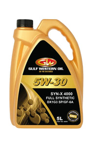 GULF WESTERN SYN-X 4000 5W-30 ENGINE OIL