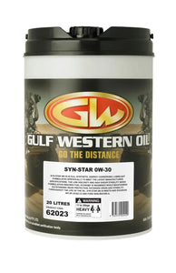 GULF WESTERN SYN-STAR SYNTHETIC 0W-30 ENGINE OIL