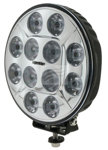 7" LED DRIVING LAMP FLOOD/SPOT BEAM 28Deg 9-36V 60Watt CHROME-IGNITE-Autoignite NZ