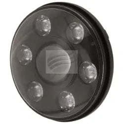 7" LED H/LIGHT 9-36V HIGH /LOW BEAM BLACK FACE 7LEDs 65 Watt-IGNITE-Autoignite NZ