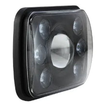 Load image into Gallery viewer, 7"x5" LED H/LIGHT 9-36V HIGH / LOW BEAM BLACK FACE 7LEDs 65W-IGNITE-Autoignite NZ

