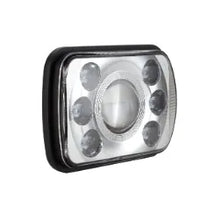 Load image into Gallery viewer, 7"x5" LED H/LIGHT 9-36V HIGH / LOW BEAM CHROME FACE 7LEDs 65W-IGNITE-Autoignite NZ
