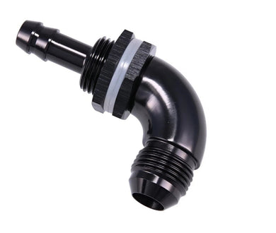 90DEG BULKHEAD KIT AN-8 MALE FLARE TO 3/8IN BARB-NZRACEWORKS-Autoignite NZ