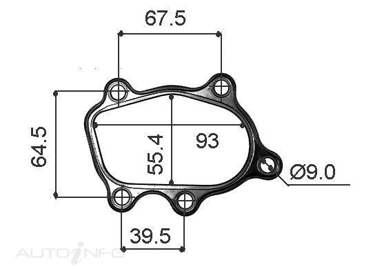 TURBOCHARGER OUTLET GASKET NISSAN SR20DET | TUR027-PERMASEAL-Autoignite NZ
