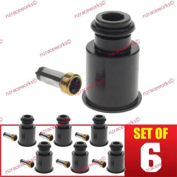 6PK INJECTOR EXTENSION SHORT -> 3/4 14MM-11MM | ALY-105BK-6