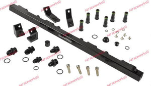 RACEWORKS FUEL RAIL TOYOTA SUIT FORD FALCON EF - BF 6CYL | ALY-107BK
