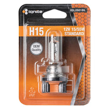 Load image into Gallery viewer, IGNITE H15 HALOGEN GLOBE 12V 55/15W PGJ23-T1 BASE | IGL2501BL
