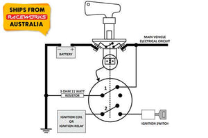 BATTERY MASTER SWITCH WITH FIELD CUT