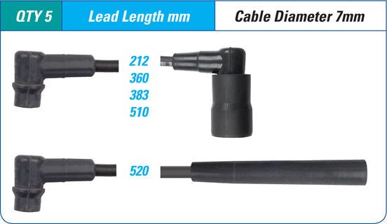IGNITION LEAD SET RENAULT VOLVO 4 CYL | ILS-079M-AUTOIGNITE-Autoignite NZ