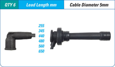 IGNITION LEAD SET MITSUBISHI 6G72,6G74 3.0, 3.5 V6 | ILS-017M-AUTOIGNITE-Autoignite NZ