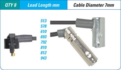 IGNITION LEAD SET FORD AU 5.0 V8 | ILS-042M-AUTOIGNITE-Autoignite NZ