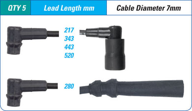 IGNITION LEAD SET RENAULT 1.7 | ILS-081M-AUTOIGNITE-Autoignite NZ