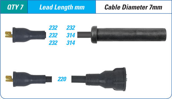 IGNITION LEAD SET HOLDEN RED MOTOR 6CYL | ILS-038M-AUTOIGNITE-Autoignite NZ