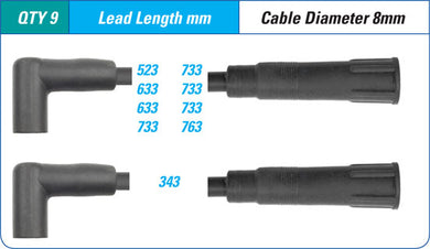 IGNITION LEAD SET HOLDEN V8 VC,VH,VK, VL | ILS-057M-AUTOIGNITE-Autoignite NZ