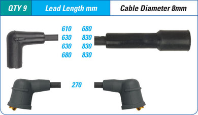 IGNITION LEAD SET HOLDEN VN, VP, VR,VS, VT 5.0 304 | ILS-012M-AUTOIGNITE-Autoignite NZ