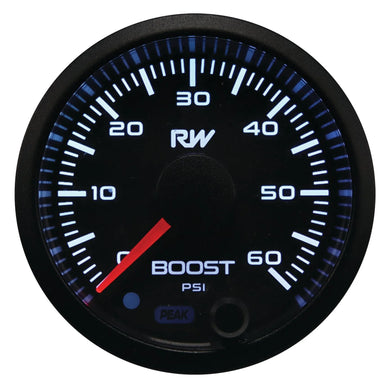 RACEWORKS 52MM ELECTRONIC DIESEL BOOST GAUGE KIT (60PSI) | VPR-309-RACECAR PREPARATION-Autoignite NZ