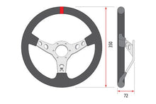 Load image into Gallery viewer, STEERING WHEEL DEEP SUEDE WITH GREY STITCHING | VPR-197GY
