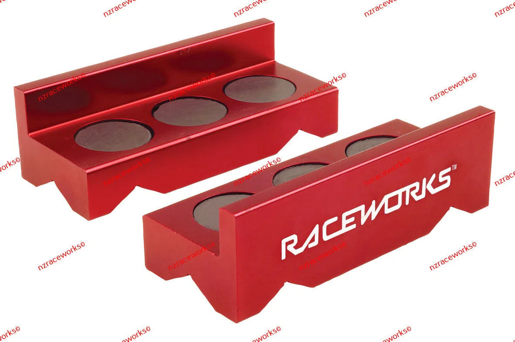 RACEWORKS ALLOY VICE JAWS - RED | RWT-002RD