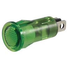 Load image into Gallery viewer, GREEN LED PILOT LAMP 24V PUSH FIT SUITS 12.5mm OPENING 2 x
