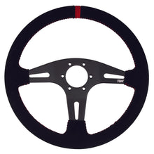Load image into Gallery viewer, STEERING WHEEL FLAT SUEDE WITH BLACK STITCHING | VPR-195BK

