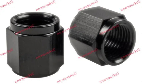 AN-4 ALUMINIUM TUBE NUT (PK2)-NZRACEWORKS-Autoignite NZ