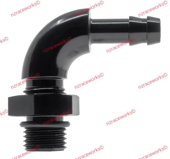 AN-6 ORB TO 1/4IN BARB 90DEG SWIVE-NZRACEWORKS-Autoignite NZ